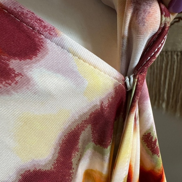 NWT ELOQUII Elements Women's Plus Size Knot Front Pleated Skirt Dress, Sz 22/24 - Picture 3 of 11